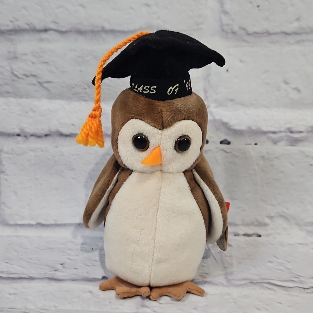 Ty beanie baby Wise the owl Class of 1998
